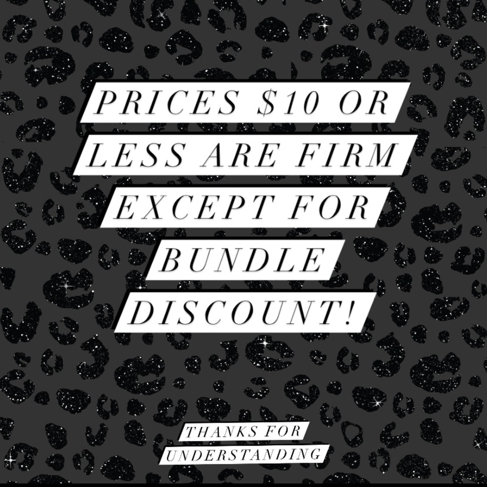 Prices $10 or less or firm except for bundle discounts!